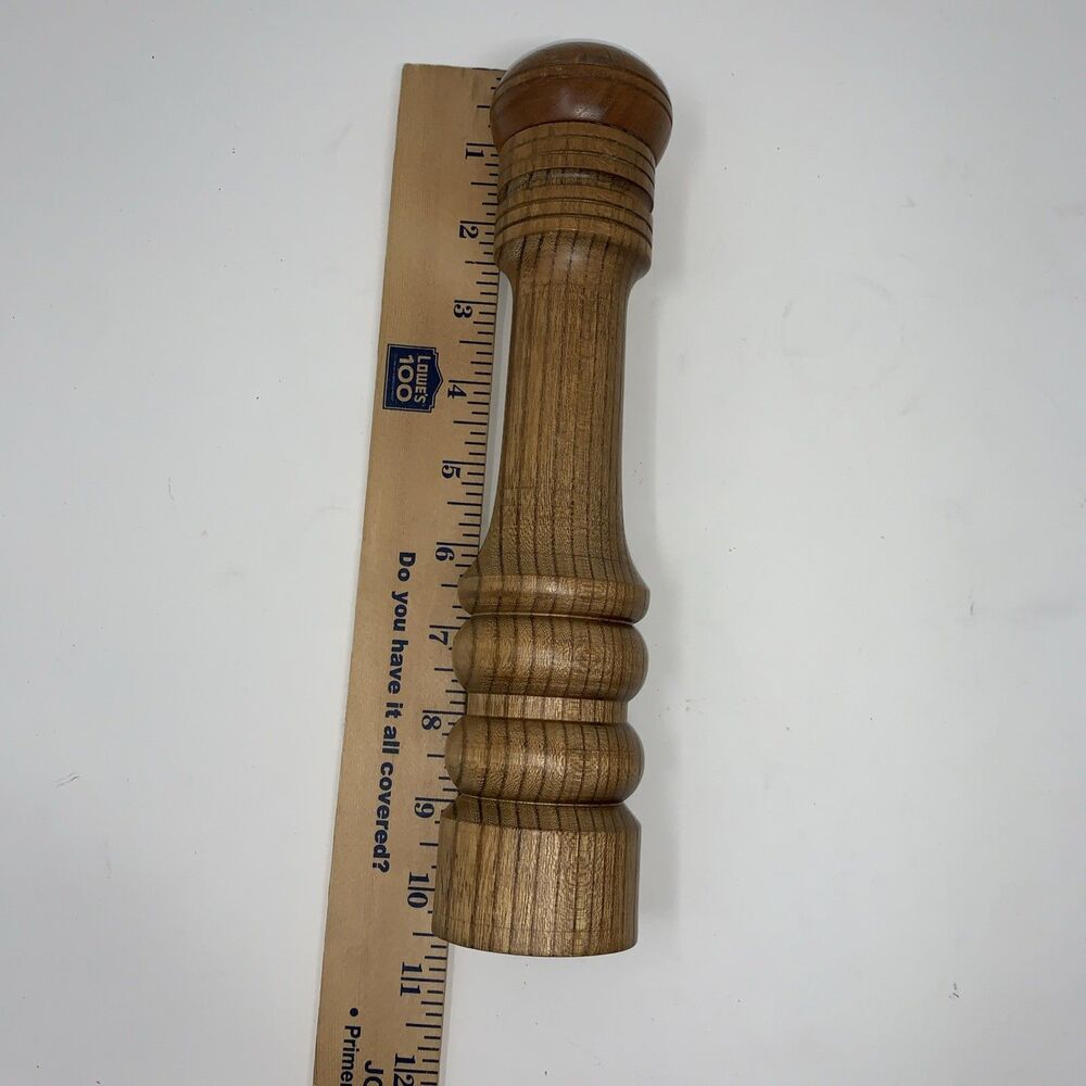 Vintage Wood Salt Shaker-Screw Top-10.25" tall-Japan Mcm - Picture 8 of 8